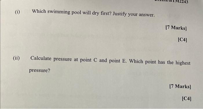 B A Worker Needs To Draw Water From 2 Same Size Of Swimming Pools Using 2 Different Size Of Syphons Swimming Pool X U 2