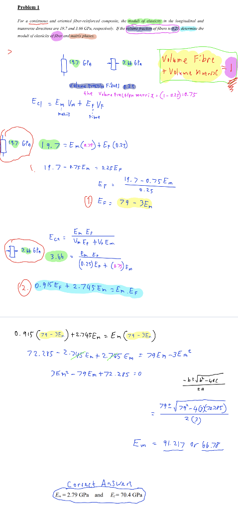 Hi Can You Please Tell Me Where I Am Going Wrong I Am Trying To Get The 2 Parameters With The 2 Equations But After M 1