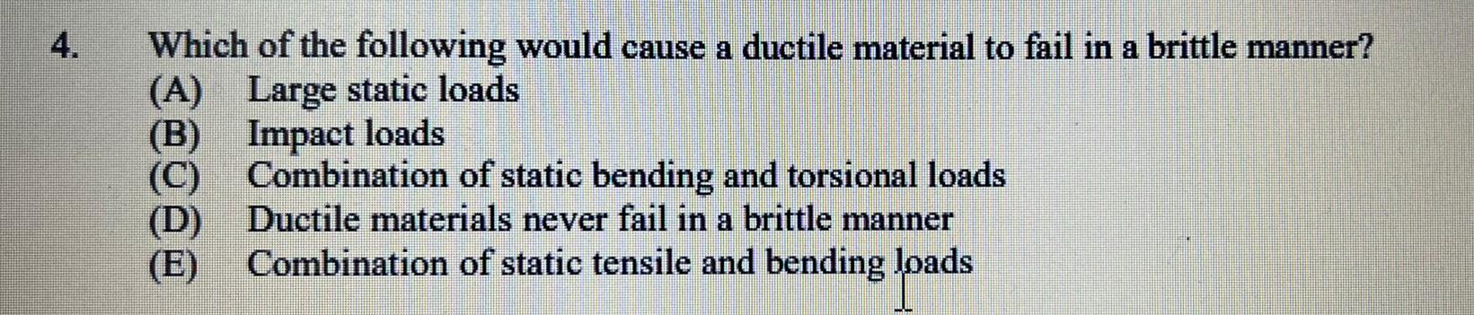 Which Of The Following Statements Is True A Safety Factors Determined Based On Stress And Strength And Design Overloa 2