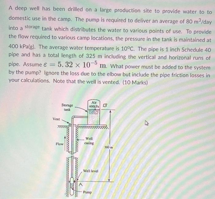 A Deep Well Has Been Drilled On A Large Production Site To Provide Water To To Domestic Use In The Camp The Pump Is Req 1