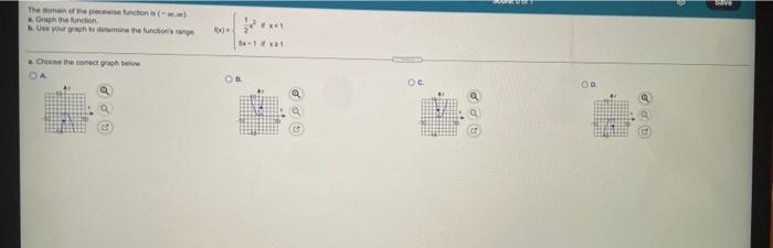 Colo Se The Doman Of The Precise Runctions 0 00 Orph The Function H Uw Your Graph To Determine The Function S Mange O 3