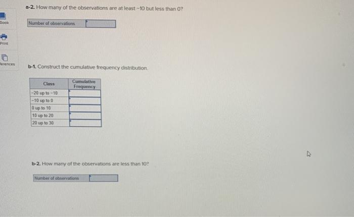 Consider The Following Relative Frequency Distribution Relative Frequency Class 20 Up To 10 10 Up To O Up To 10 10 U 2