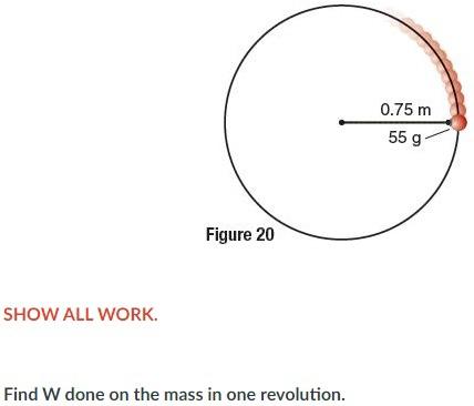 0 75 M 55 G Figure 20 Show All Work Find W Done On The Mass In One Revolution 1