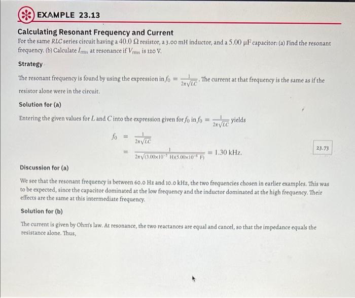 C For Example 23 12 Calculating Impedance And Current In Sec 23 12 Rlc Series Ac Circuits Of The Textbook Replac 4