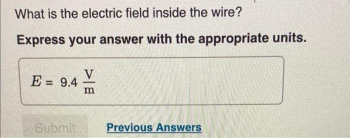 A 16 Cm Long Nichrome Wire Is Connected Across The Terminals Of A 1 5 V Battery What Is The Electric Field Inside The 2