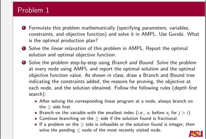 Problem 1 A Brewery Produces Lager Ale And Pilsner Beers The Net Profits Are 71 35 And 40 For A Barrel Sold Of 2