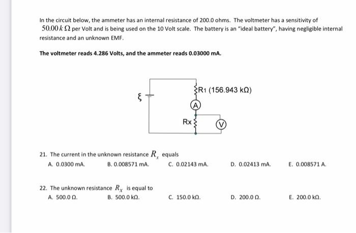 Consider The Network Of Resistors Shown In The Figure Below Notice That The Battery Has Internal Resistance Of 2 00 Ohm 2