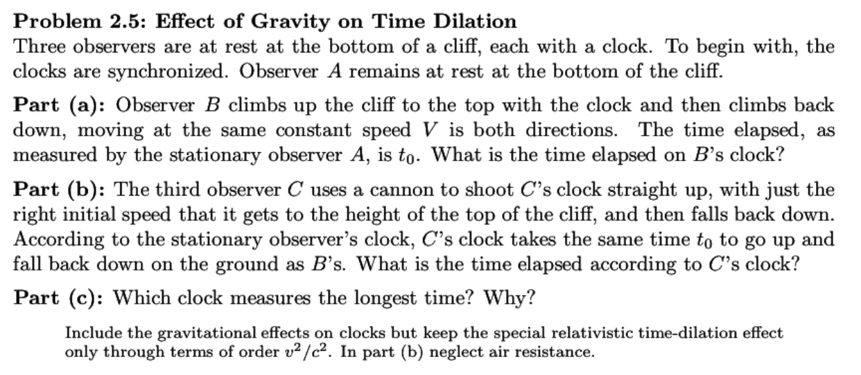 Please Use Gravitational Time Dilation I E General Relativity Not Only Special Relativity 1