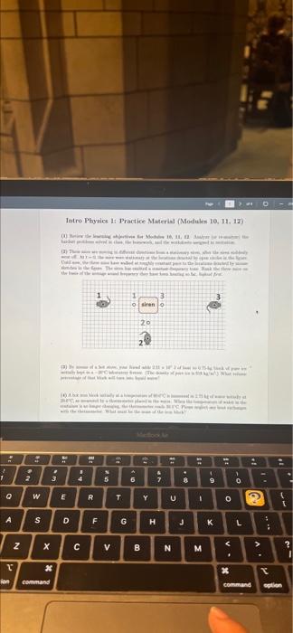 Intro Physics I Practice Material Modules 10 11 12 The Sireno 20 22 1 5 5 B 1 3 6 8 9 0 W E R T Y U 1 0 A S 1