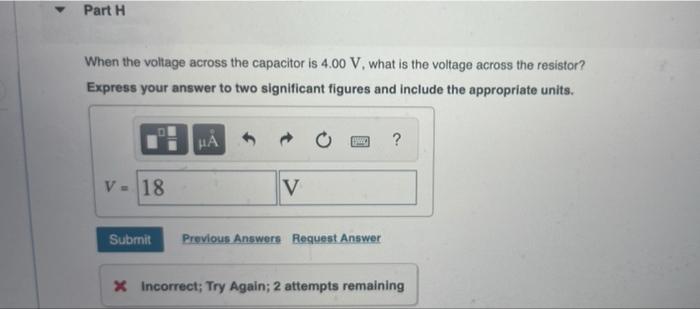 You Set Up The Circuit Shown In Figure 1 Where C 4 40 X 10 6 F At Time T 0 You Close The Switch And Then Measure 7
