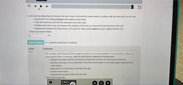V Part 2 Make A Prediction The First Video In The Set Below Shows A Collision Between A Blowdart And A Low Friction Car 3