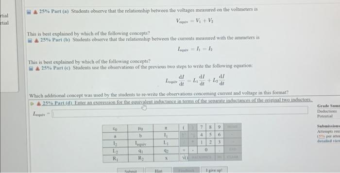 Problem 2 In Order To Investigate Equivalent Inductance Two Inductors Are Connected Circuit Is Connected To Some La 2