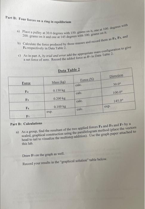 Addition Of Vectors Purpose In This Lab We Check A Special Case Of Newton S Second Law Namely That The Sum Of The Forc 5