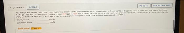 10 1 Points Details My Notes Practice Another This Exercise Is Based On The Following Data On Four Bodybuilding Sup 4