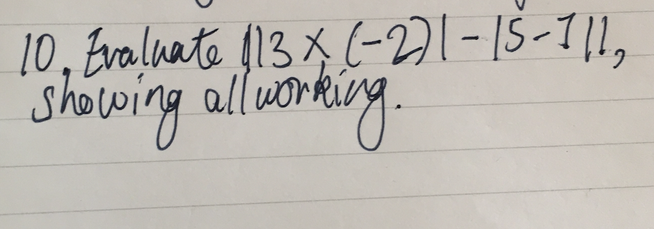10 Evaluate 113 X 2 1 15 1 11 Showing All Working 1