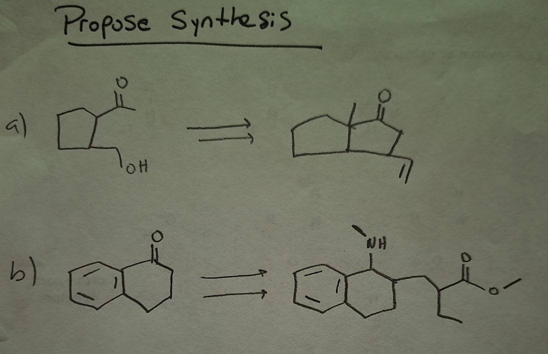 Propose Synthesis A Oh In Oth Hodoo Nh B 1