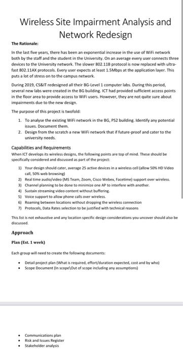 Wireless Site Impairment Analysis And Network Redesign The Rationale In The Last Five Years There Has Been An Exponent 1