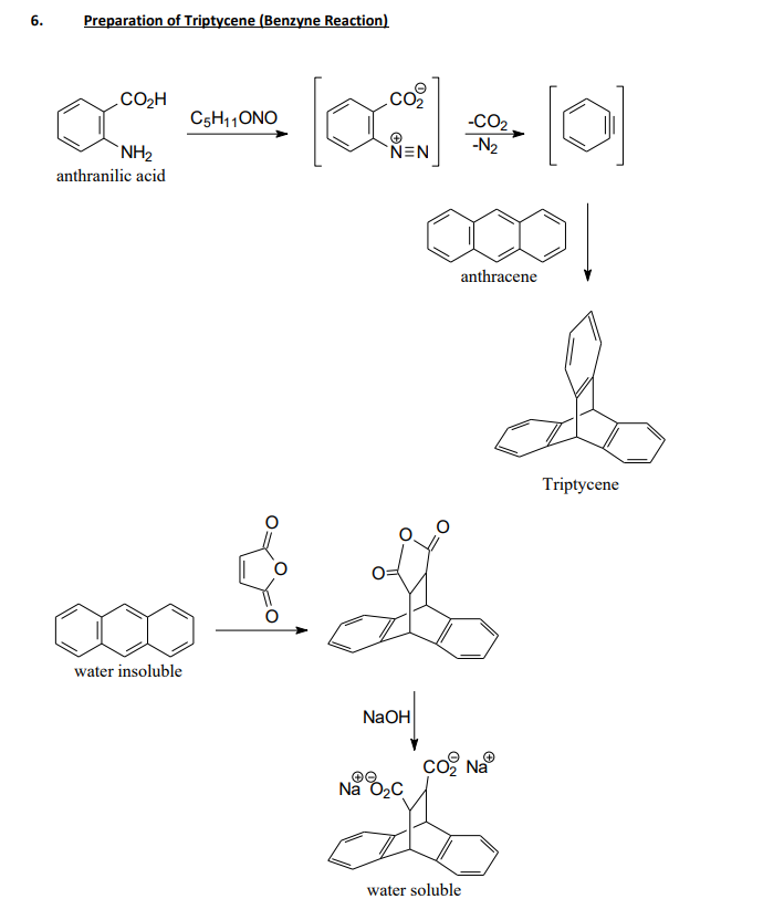 Method Introduce Anthracene 2 G Amyl Nitrite 3 G And Dioxane 20 Ml Into A Round Bottomed Flask Fitted With A Ref 1