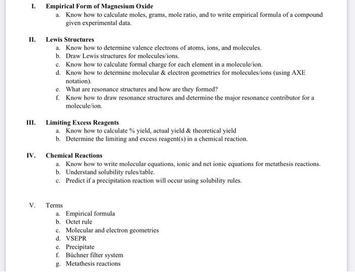 1 Empirical Form Of Magnesium Oxide A Know How To Calculate Moles Grams Mole Ratio And To Write Empirical Formula O 1