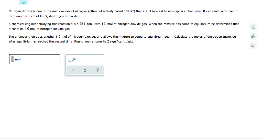 Nitrogen Dioxide Is One Of The Many Oxides Of Nitrogen Often Collectively Called Nox That Are Of Interest To Atmosph 1