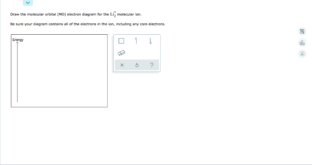 Draw The Molecular Orbital Mo Electron Diagram For The Limolecular Ion Be Sure Your Diagram Contains All Of The Elect 1
