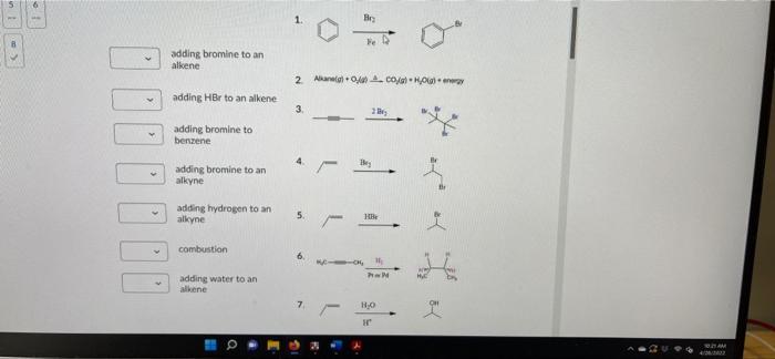 5 Hr He Adding Bromine To An Alkene 2 Arane Co Honey Adding Hbr To An Alkene 3 2 Adding Bromine To Benzene 4 Adding Br 1