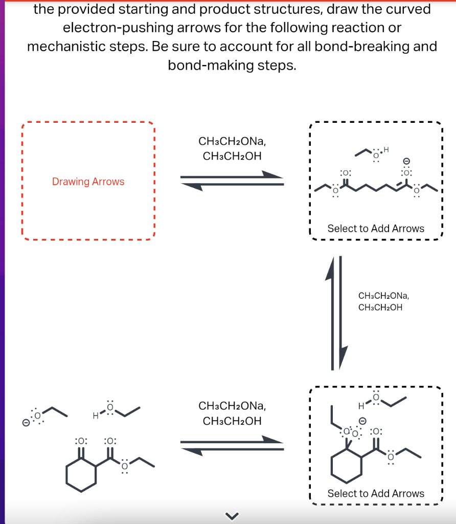 The Provided Starting And Product Structures Draw The Curved Electron Pushing Arrows For The Following Reaction Or Mech 1
