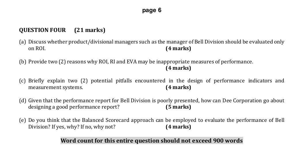Page 4 Use The Scenario Below To Answer Questions 3 And 4 Dee Corporation Is One Of The Major Producers Of Pre Fabricat 3