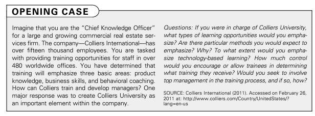 Opening Case Imagine That You Are The Chief Knowledge Officer Questions If You Were In Charge Of Colliers University 1