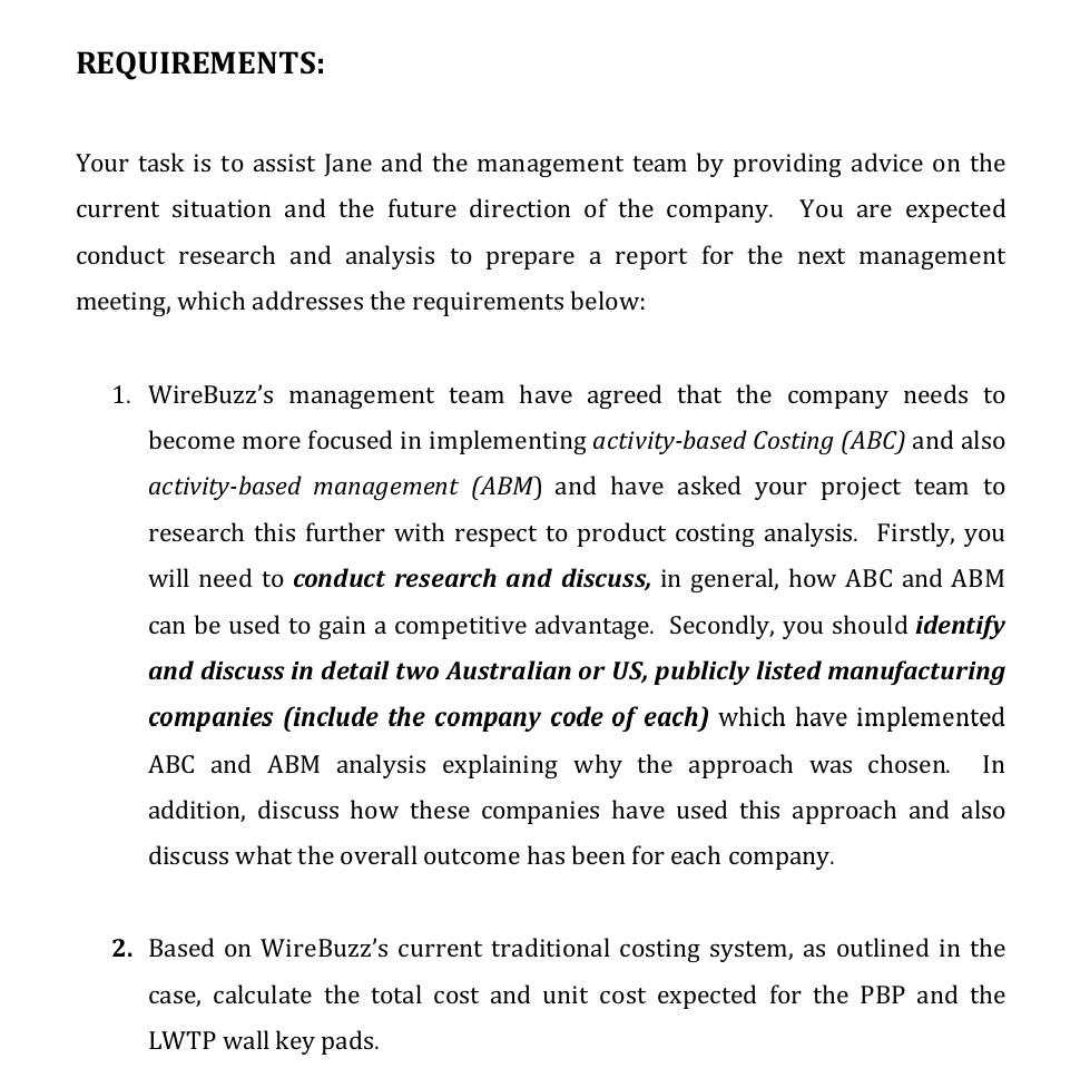 Case Details Wirebuzz Ltd Has Been Operating In The Competitive Electronics Industry For Over Twenty Years The Company 6