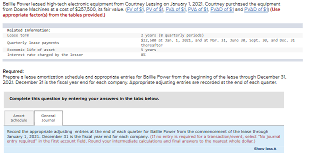 Baillie Power Lessed High Tech Electronic Equipment From Courtney Lessing On January 1 2021 Courtney Purchased The Equ 1