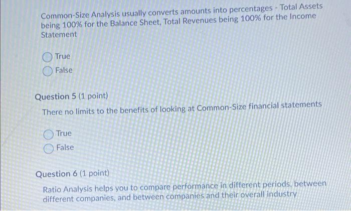 Common Size Analysis Usually Converts Amounts Into Percentages Total Assets Being 100 For The Balance Sheet Total Re 1
