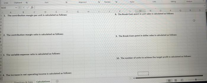 Blue Company Has Prepared The Following Contribution Format Income Statement Basedon A Sales Volume Of 1 000 Units The 3