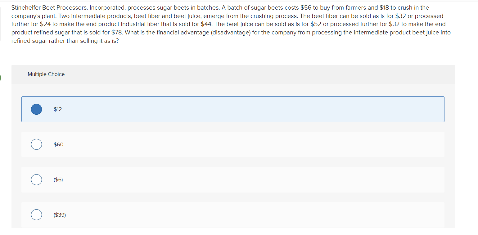 Stinehelfer Beet Processors Incorporated Processes Sugar Beets In Batches A Batch Of Sugar Beets Costs 56 To Buy Fro 1