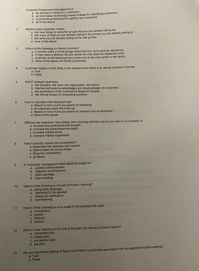 Answer All Questions 1