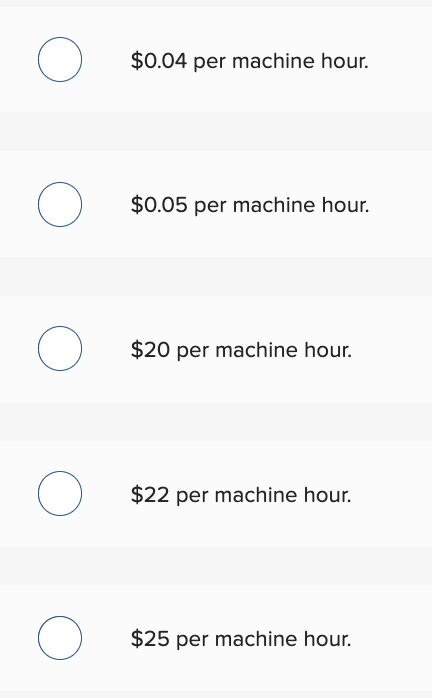 1 Metalica Company Applies Overhead Based On Machine Hours At The Beginning Of 20x1 The Company Estimated That Manuf 1