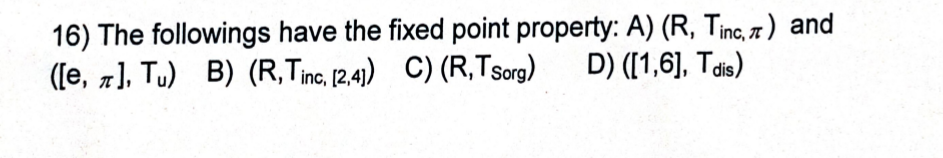 1 If Ci A Int B 1 4 For Some Subsets A B Of 0 6 Then 0 6 T Is A Disconnected B Connected C Second Count 18