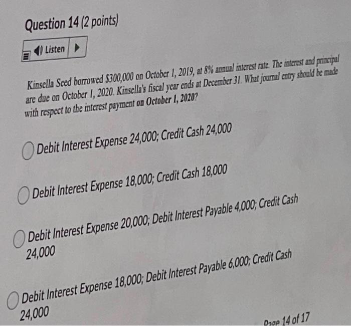 Question 17 2 Points Listen Markel Inc Has Acquired A Parcel Of Land And A Building For A Total Cost Of 850 000 Pa 4