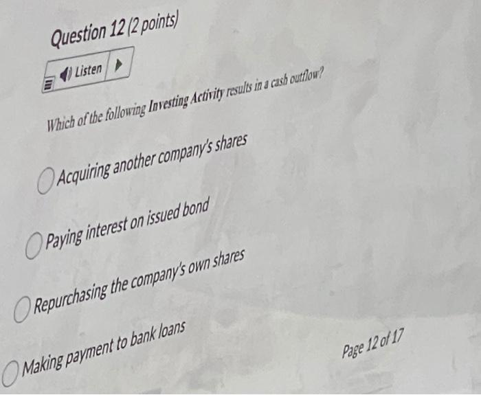 Question 17 2 Points Listen Markel Inc Has Acquired A Parcel Of Land And A Building For A Total Cost Of 850 000 Pa 6