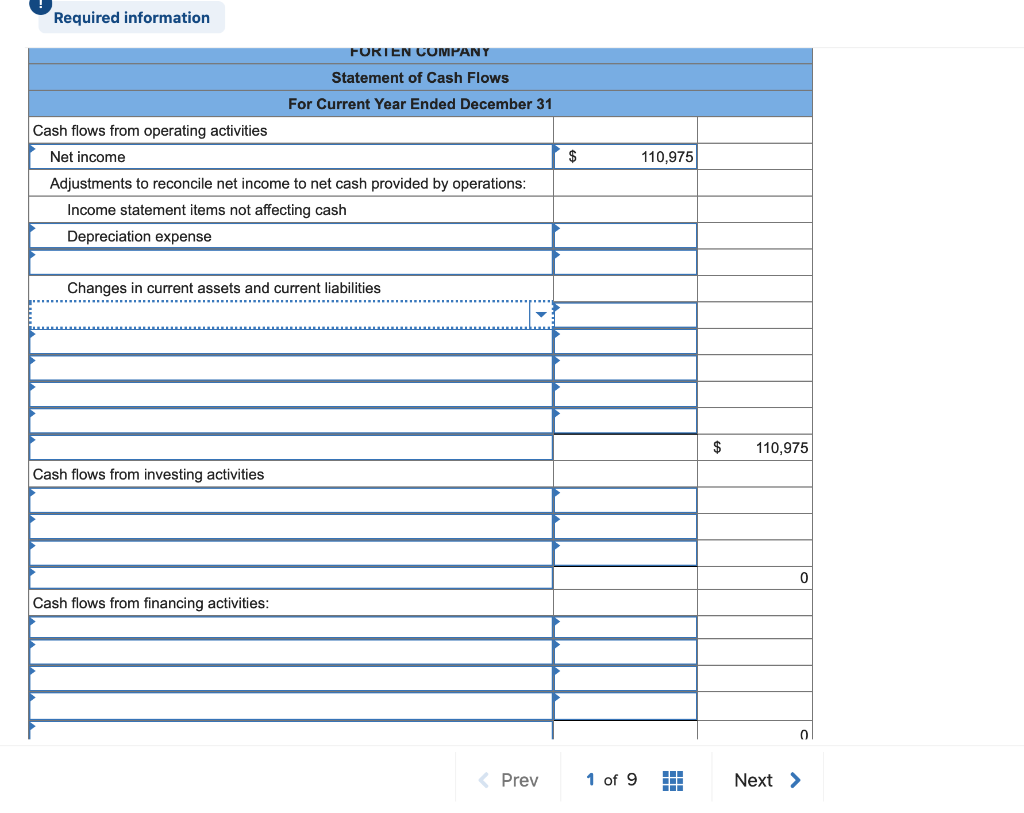 The Following Information Applies To The Questions Displayed Below Forten Company S Current Year Income Statement Co 3