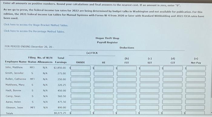 Example 4 4 To Use The Wage Bracket Method For Manual Payroll Systems With Forms W 4 From 2020 Or Later Using Standard W 2
