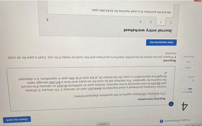 O Required Information The Following Information Applies To The Questions Displayed Below Onslow Company Purchased A Us 4