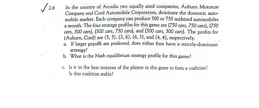 2 6 In The Country Of Arcadia Two Equally Sized Companies Auburn Motorcar Company And Cord Automobile Corporation Domi 1