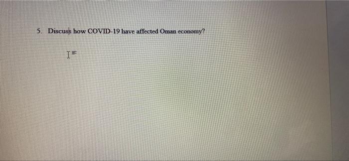 5 Discuss How Covid 19 Have Affected Oman Economy 1