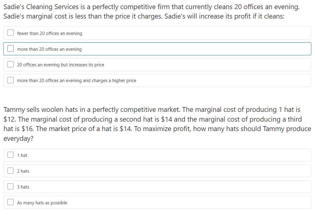 These Are Economics Questions Please Choose The Correct Answer And Provide Proper Explanation 1