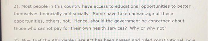 2 Most People In This Country Have Access To Educational Opportunities To Better Themselves Financially And Socially 1
