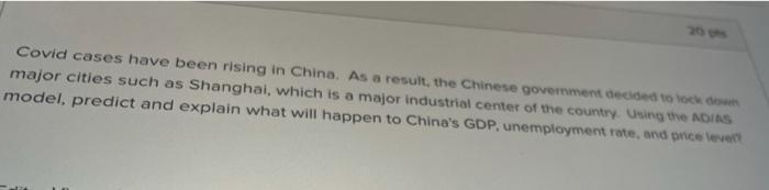 Covid Cases Have Been Rising In China As A Result The Chinese Government Decided To Look Major Cities Such As Shanghai 1