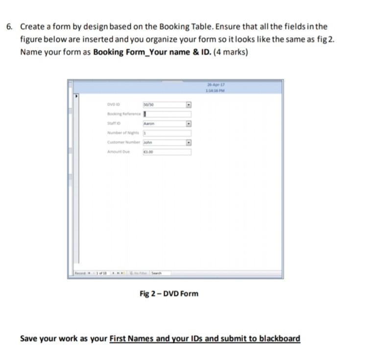 Mis 101 Assignment 2 432 Open Dammam Studios Database 1 Open The Dvd Table And Create A Report Including All Its Fie 2