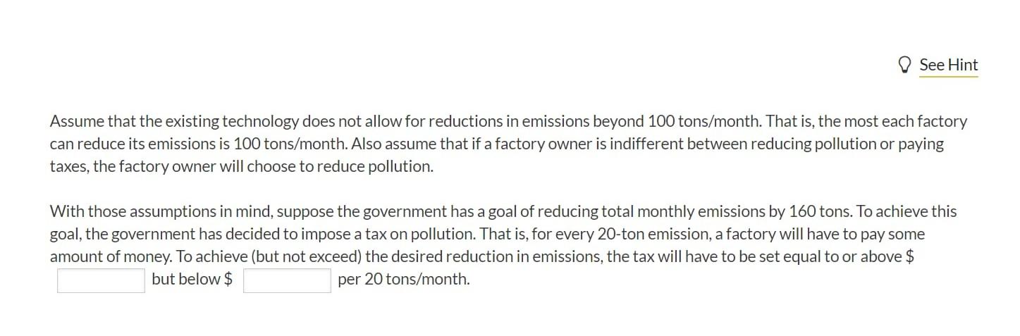 There Are Two Factories In A Small Town Both Of Them Emit Carbon Dioxide Into The Air Their Current Monthly Emissions 2