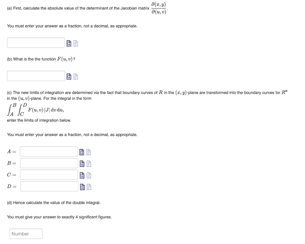 Consider The Double Integral Sex 1 A X Da Where F X Y Sin X Y And R Is The Parallelogram Shown In The Figure Belo 2